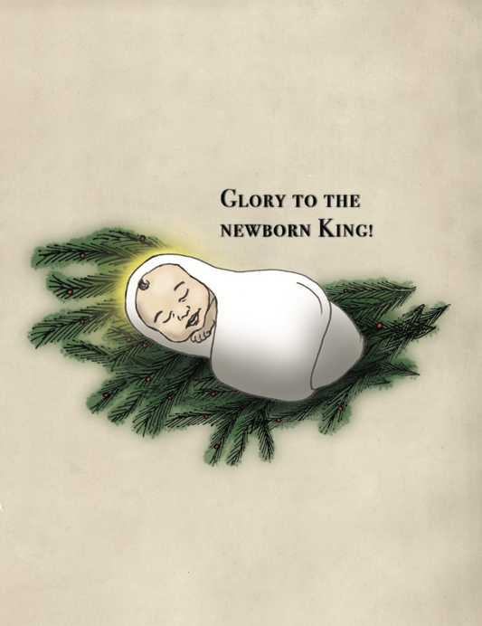 Baby Jesus on the Pine